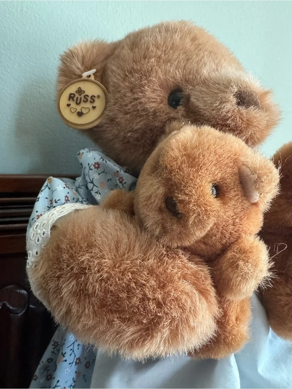 Vintage Russ Berrie mother bear plush